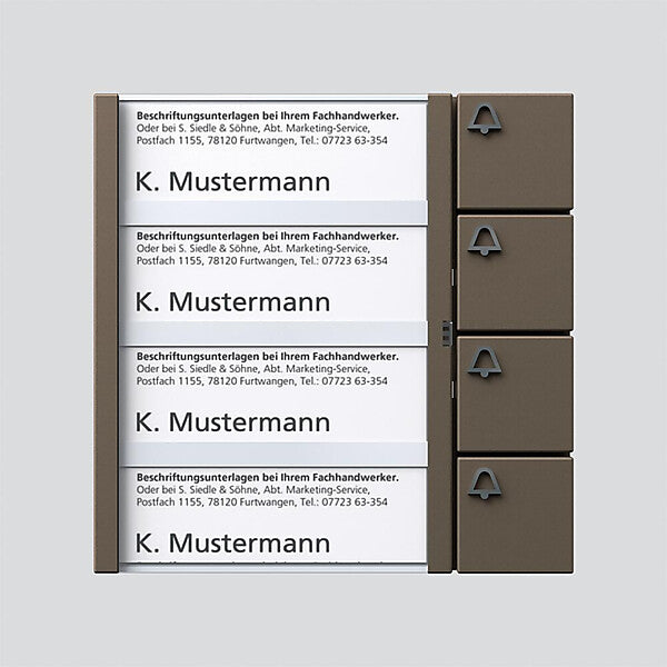 Siedle Tasten-Modul ber/gli TM 612-4 BG